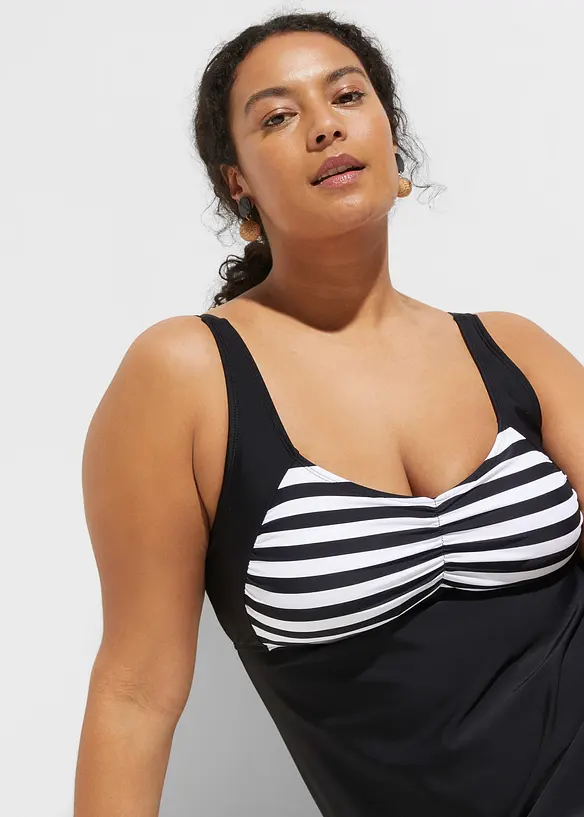 Lange tankini met high waist bikinibroekje (2-dlg. set), bonprix