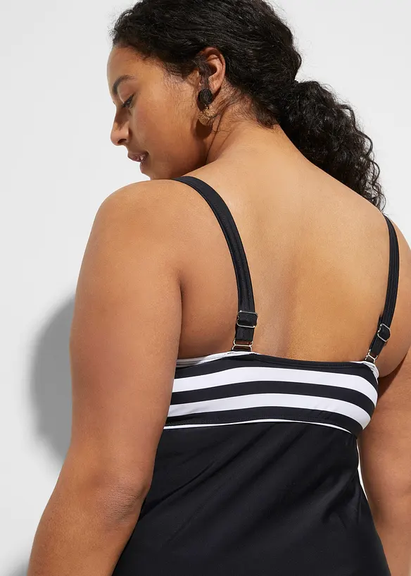 Lange tankini met high waist bikinibroekje (2-dlg. set), bonprix