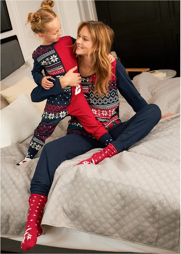 Pyjama onesie van biologisch katoen, bonprix