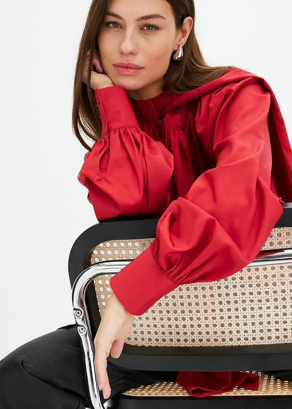 Blouse met strik, bonprix