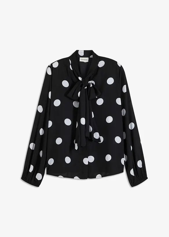 Blouse met strik, bonprix