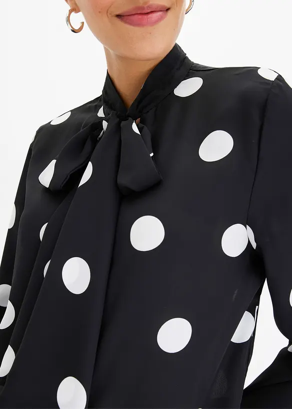 Blouse met strik, bonprix