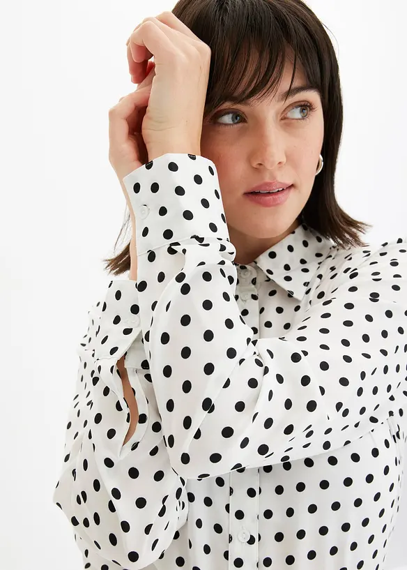Blouse van fijne satijn, bonprix