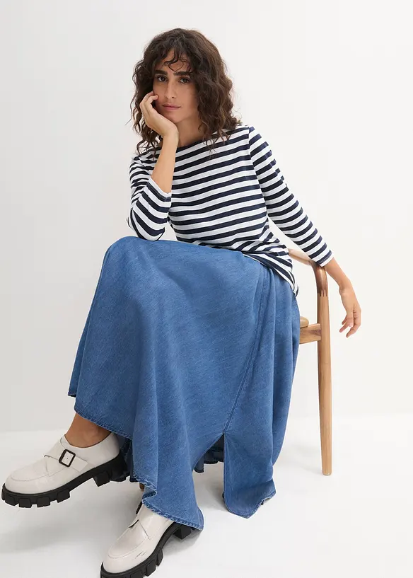 Shirt met 3/4 mouwen en boothals, bonprix