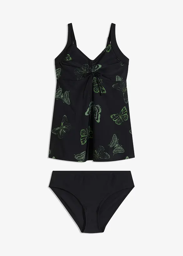 Lange tankini met V-hals (2-dlg. set), bonprix