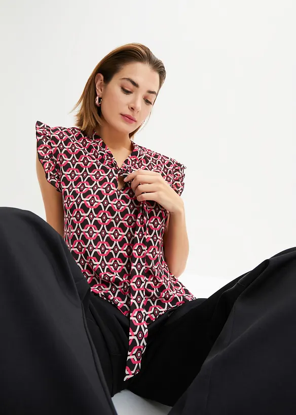 Gedessineerde blousetop, bonprix
