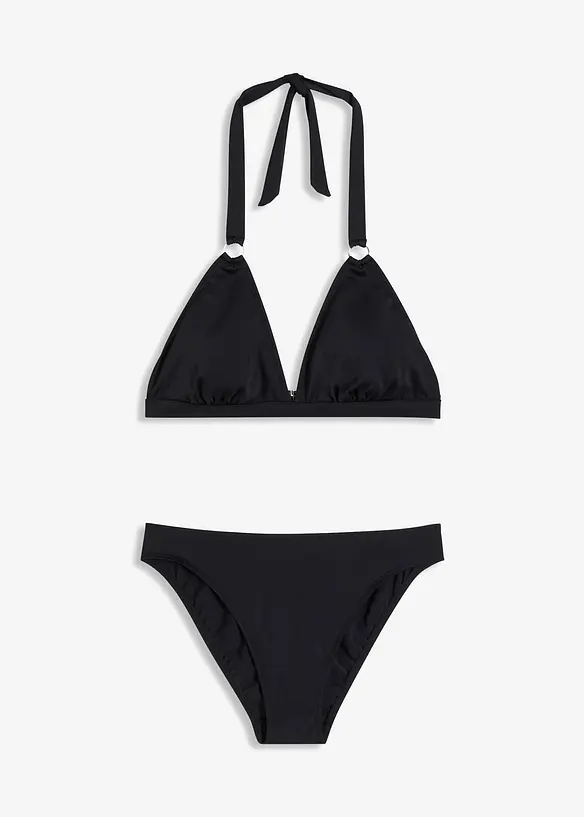 Halter bikini (2-dlg. set) met gerecycled polyamide, bonprix