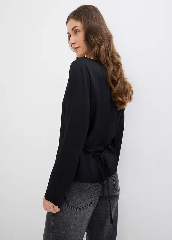 Blouse van soepelvallend satijn, bonprix