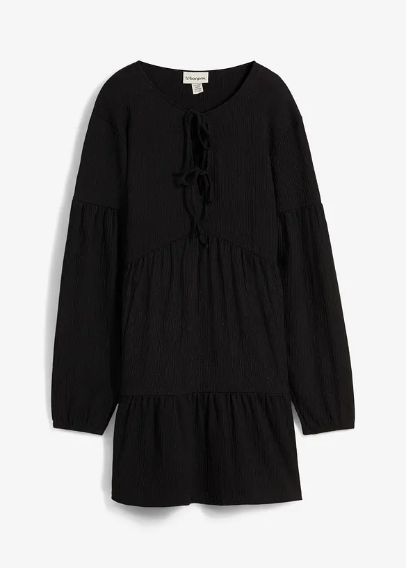 Crêpe shirtjurk, bonprix