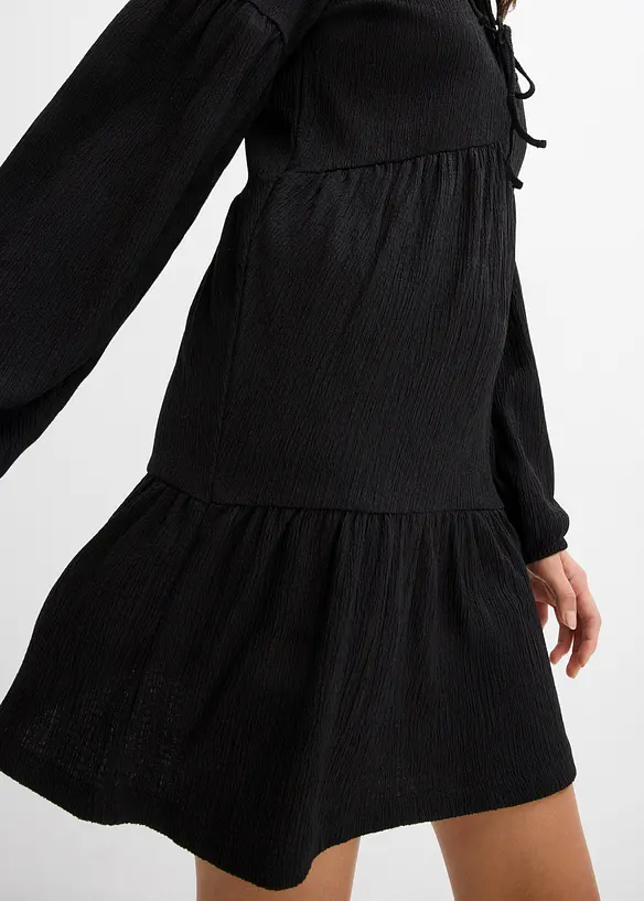 Crêpe shirtjurk, bonprix