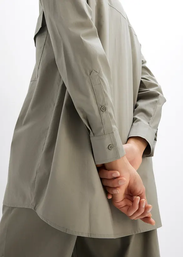 Lange blouse van katoen, bonprix
