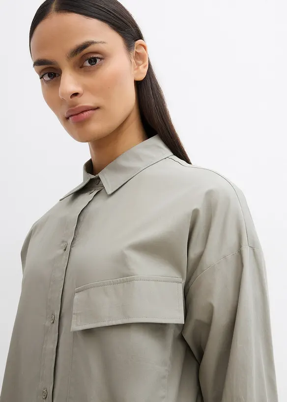 Lange blouse van katoen, bonprix