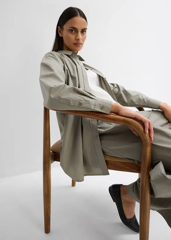 Lange blouse van katoen, bonprix
