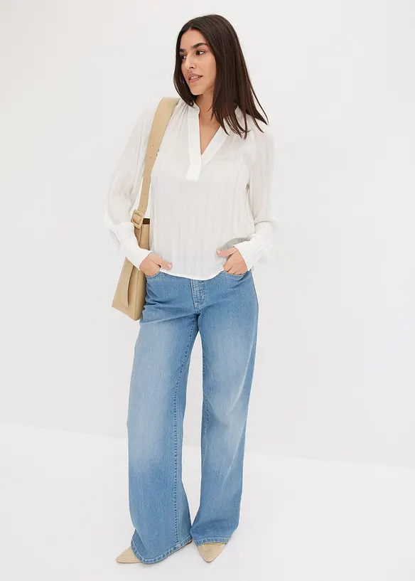 Blouse van crinkle, bonprix