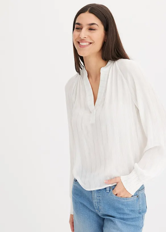 Blouse van crinkle, bonprix