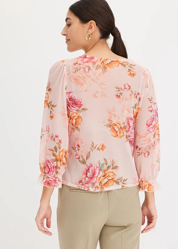 Longsleeve van mesh, bonprix