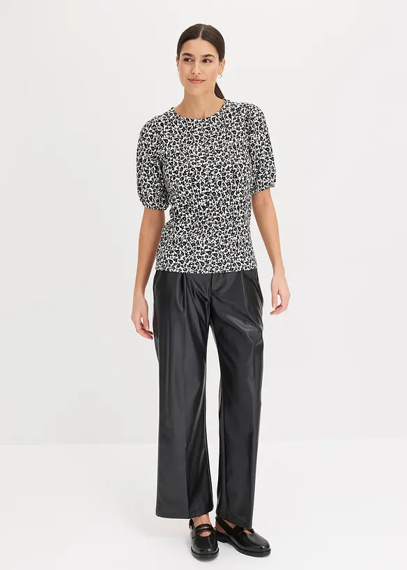 Imitatieleren broek, bonprix