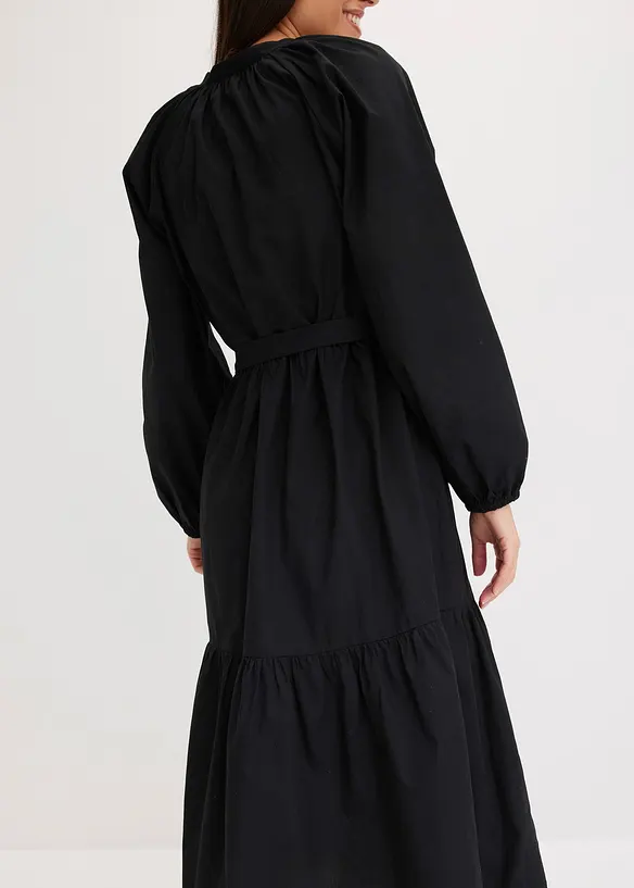 Midi jurk met crocket, bonprix