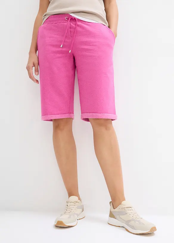 Sweatbermuda met turn-up, bonprix
