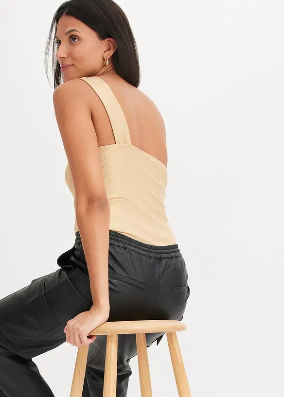 Shirt van mesh met glitterdetails, bonprix