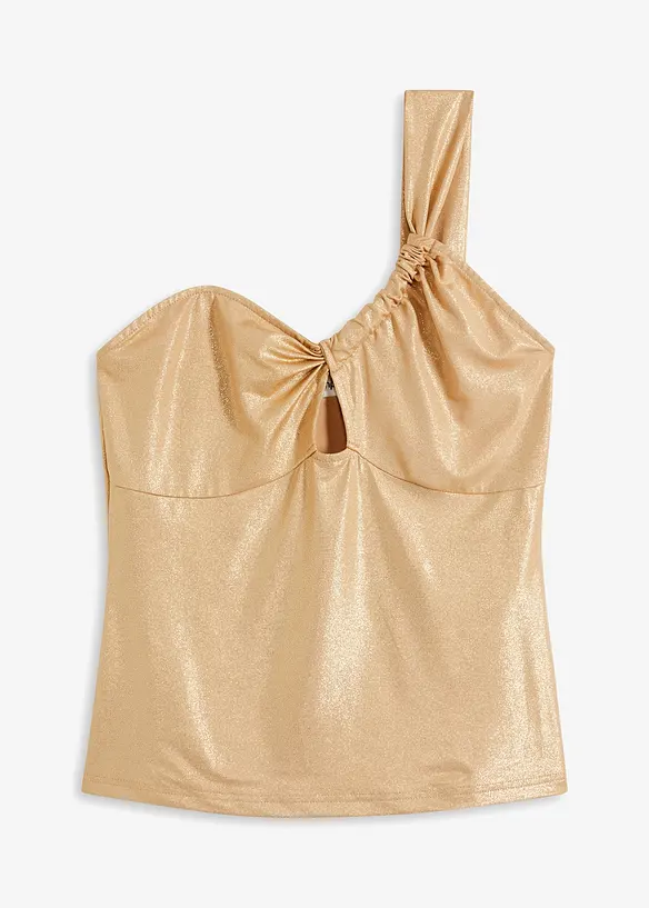 Shirt van mesh met glitterdetails, bonprix