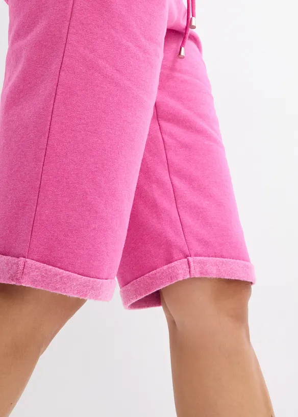 Sweatbermuda met turn-up, bonprix