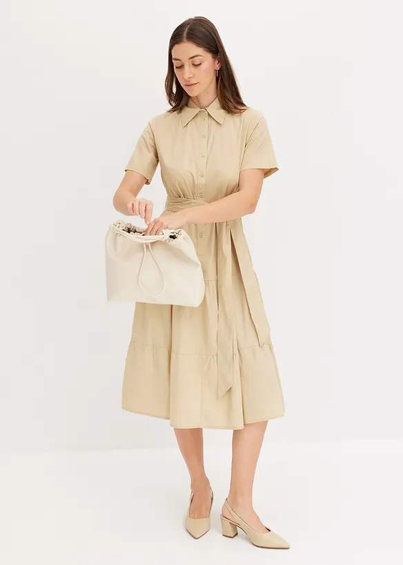 Jurk van elastische katoenmix, bonprix