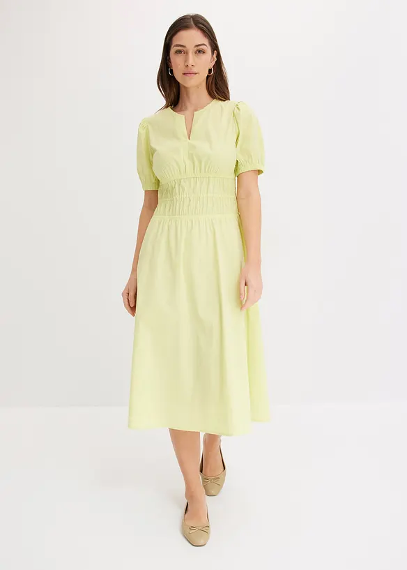 Midi jurk met elastische taille, bonprix