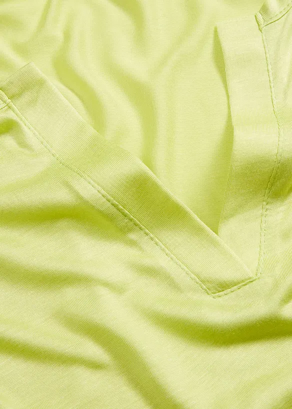 Henley shirt van zachte viscose, bonprix