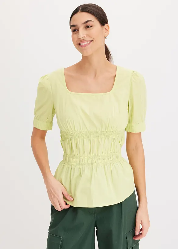 Blousetop van puur katoen, bonprix