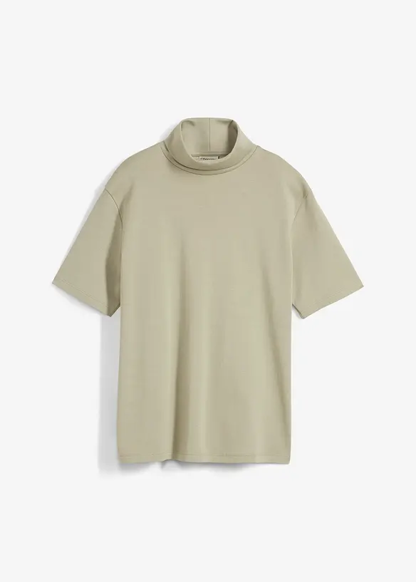Shirt met col van biologisch katoen, bonprix