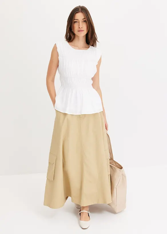 Blousetop van zachte viscosemix, bonprix