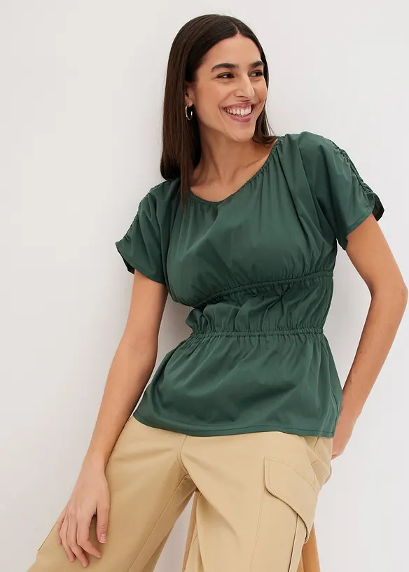 Blousetop met plooitjes, bonprix