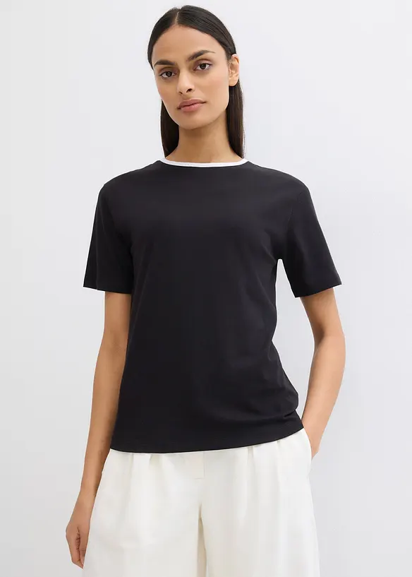 T-shirt met contrasterend detail, bonprix