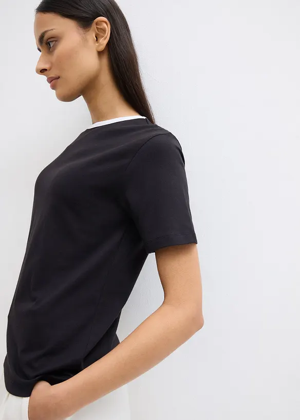 T-shirt met contrasterend detail, bonprix