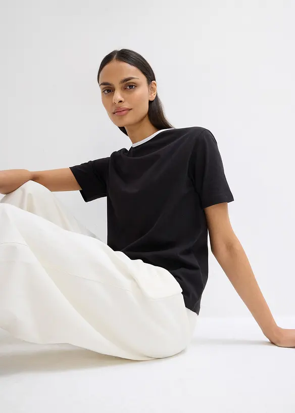 T-shirt met contrasterend detail, bonprix