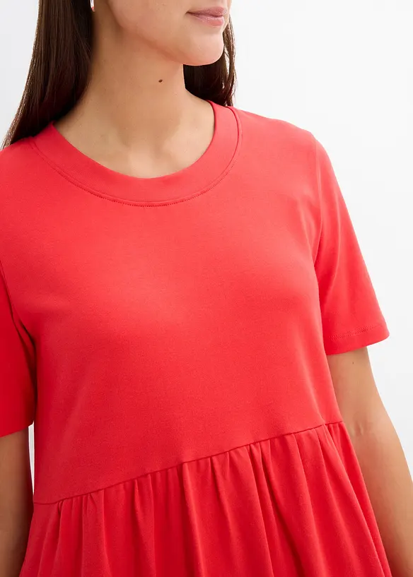 Wijd uitlopende jersey jurk, bonprix