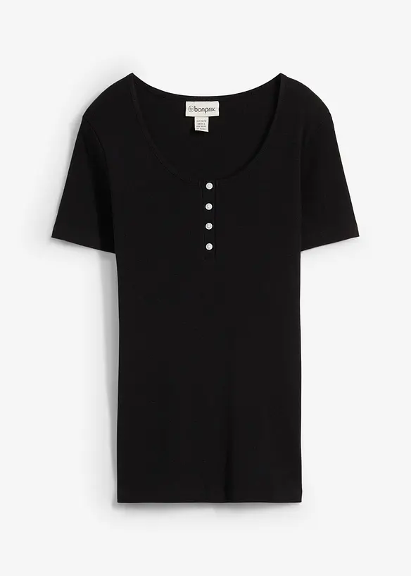 Geribd Henley shirt, bonprix