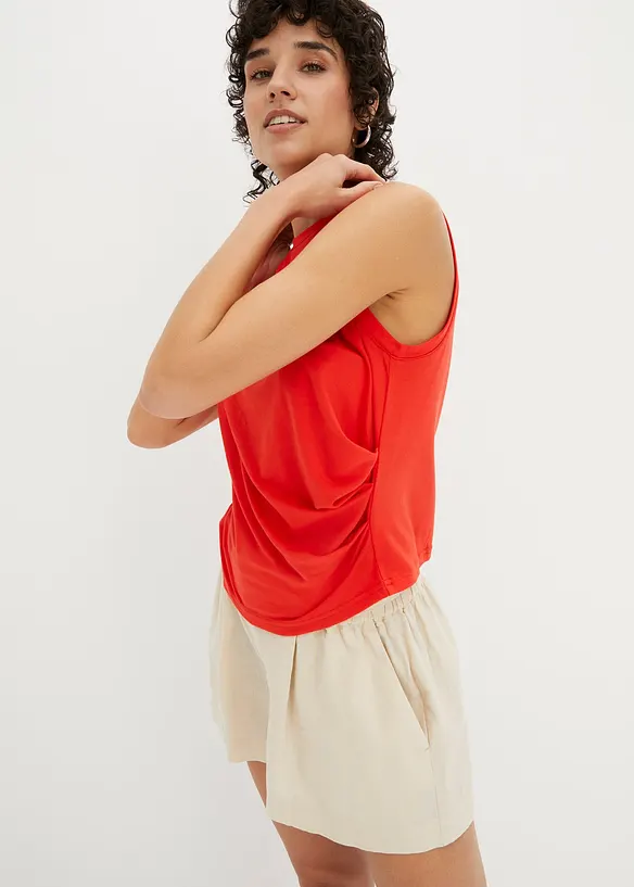 Shirt met drapering, bonprix
