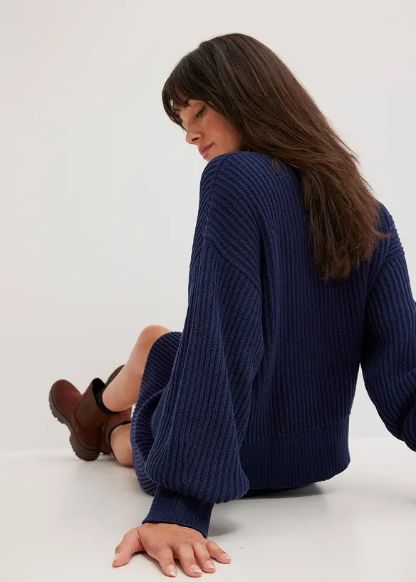 Oversized trui van puur katoen, bonprix