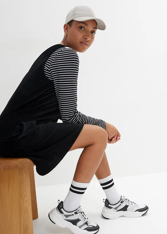 Tuinjurk van jersey corduroy, bonprix