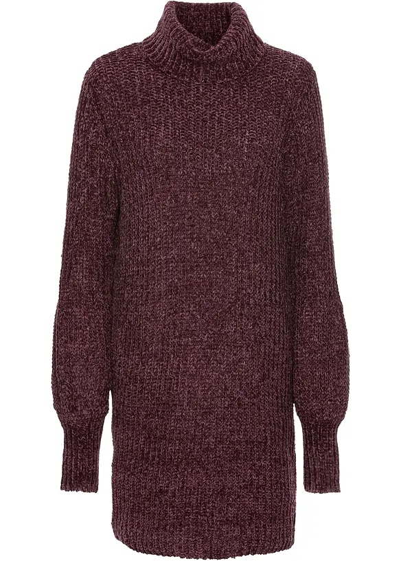 Gebreide chenille jurk, bonprix
