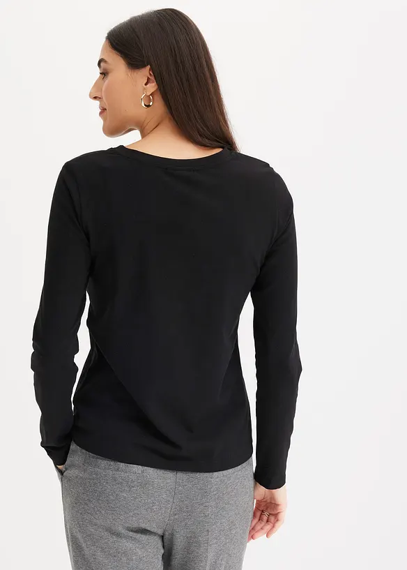 Longsleeve met biologisch katoen, bonprix