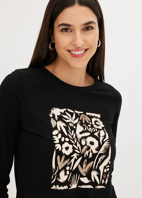 Longsleeve met biologisch katoen, bonprix