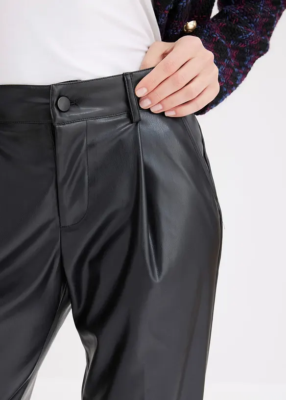 Imitatieleren broek, bonprix