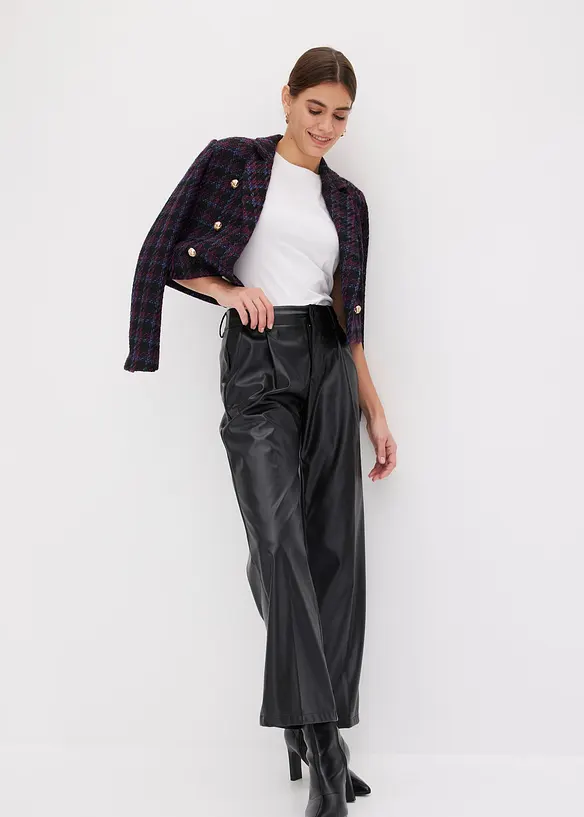 Imitatieleren broek, bonprix