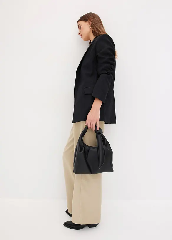 Blazer in linnen-look met gestreepte voering, bonprix