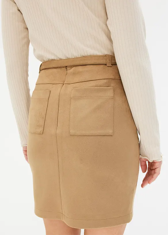Imitatieleren rok, bonprix