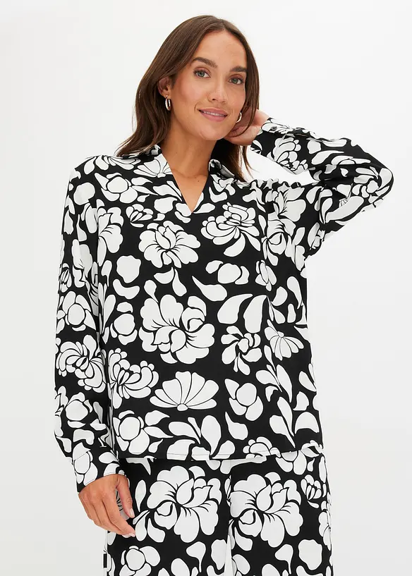 Gedessineerde blouse, bonprix