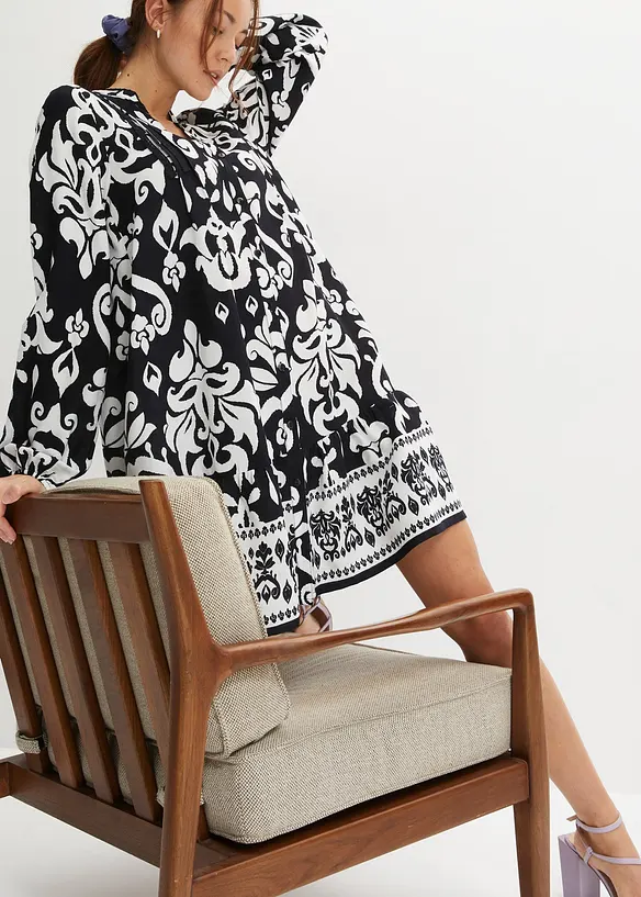 Tuniekjurk van vloeiende viscose, bonprix